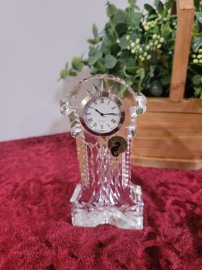 Waterford Crystal Mantel Clock - Clear Crystal